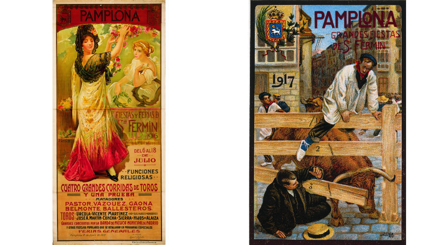 [GALERÍA] Repasamos la historia de los carteles de San Fermín en los últimos 100 años