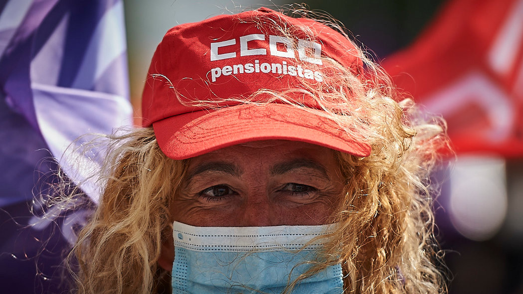 Los sindicatos salen a las calles de Pamplona para conmemorar el 1 de mayo, en imágenes
