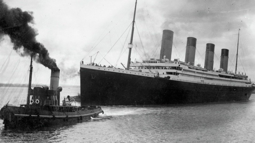 El Titanic en el puerto de Southampton en 1912. EFE.