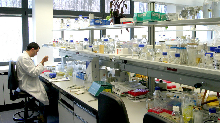 Cerca de 900 investigadores desarrollan su trabajo en las instalaciones de la UPNA. /UNAVARRA
