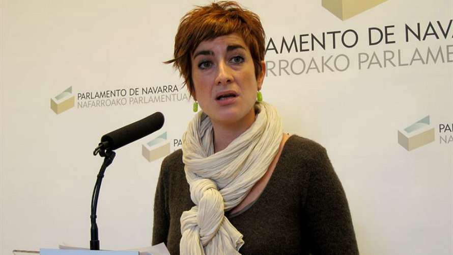 Bakartxo Ruiz en el Parlamento de Navarra. /EP