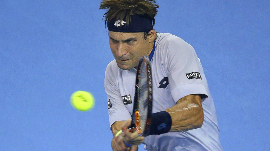 El tenista español David Ferrer, en acción. EFE.