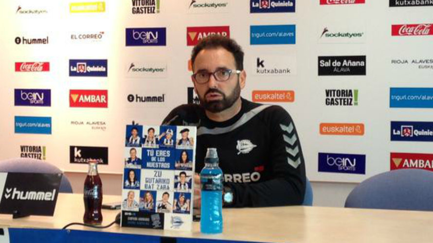 Pepe Bordalás es el entrenador del Alavés. Foto web Alavés.