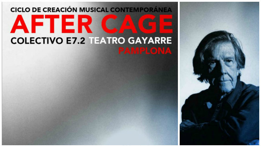 Cartel del Ciclio de Creación Musical Contemporánea 'After Cage'.