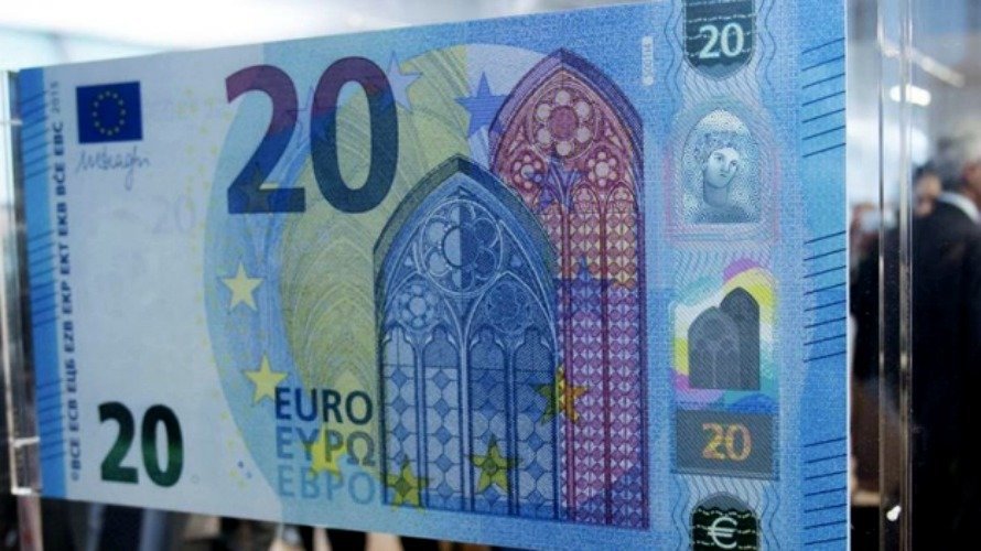 Imagen del nuevo billete de 20 euros. EFE.