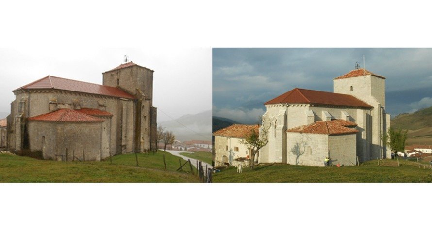 Iglesia de San Vicente de Larumbe.
