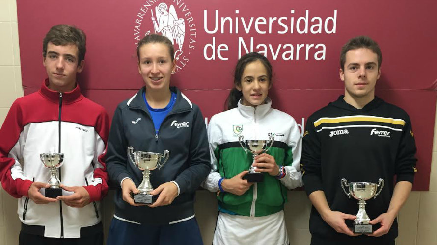 Finalistas del trofeo junior "Federación Navarra".