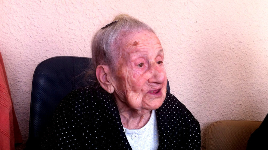Delfina Zardoya, de 108 años, la abuela de Navarra.