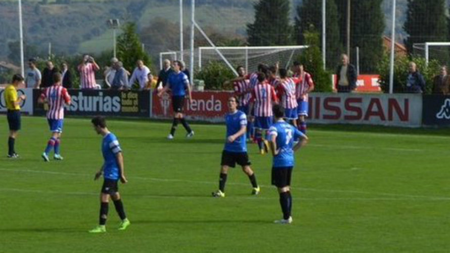 La Peña Sport no pudo puntuar en Gijón. Foto web oficial del Sporting.