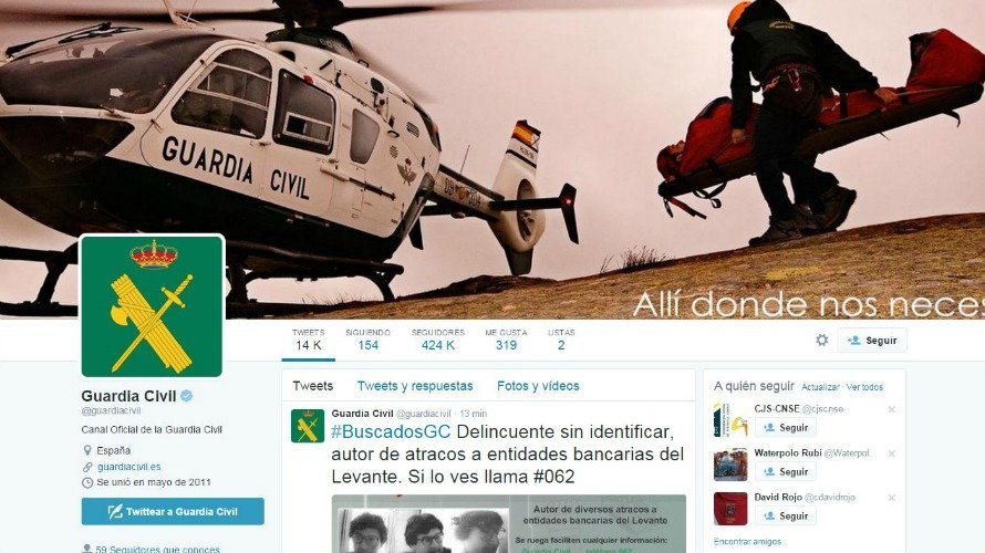 Twitter de la Guardia Civil.