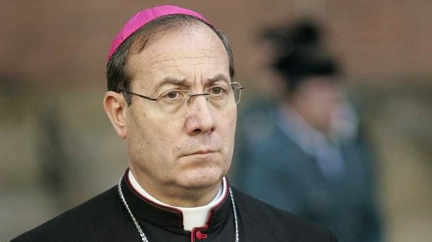 Monseñor Francisco Pérez, arzobispo de Pamplona. EFE