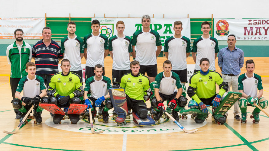 Plantilla de jugadores del Oberena hockey patines 2015-16.