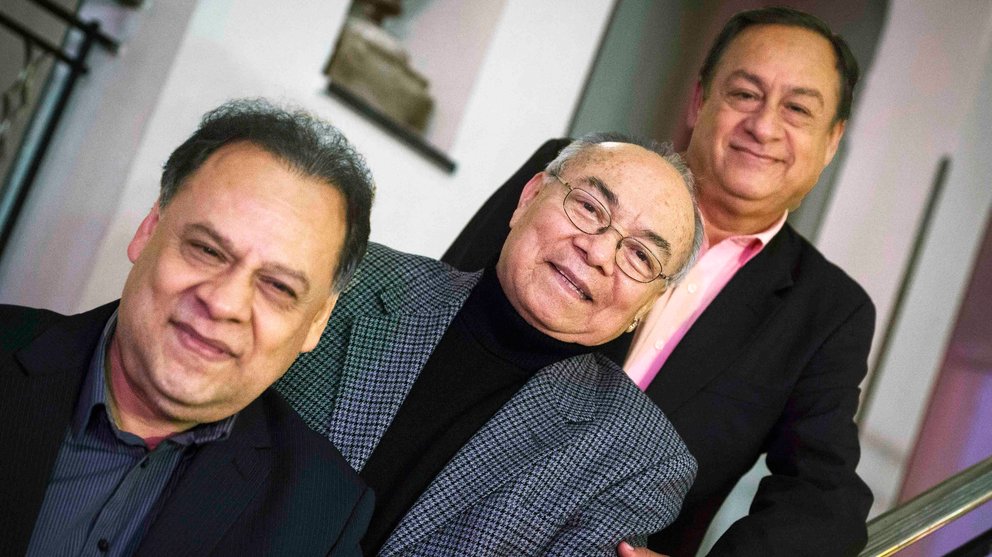 GRA112. MADRID, 04/12/2015.- El trío musical mexicano "Los Panchos" se reencuentran después de 20 años hoy en el Teatro Nuevo Apolo, para el anuncio de su concierto el próximo 9 de diciembre en Madrid. EFE/Luca Piergiovanni