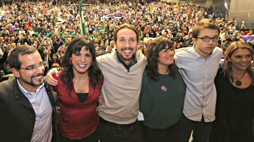Un mitin de Podemos.