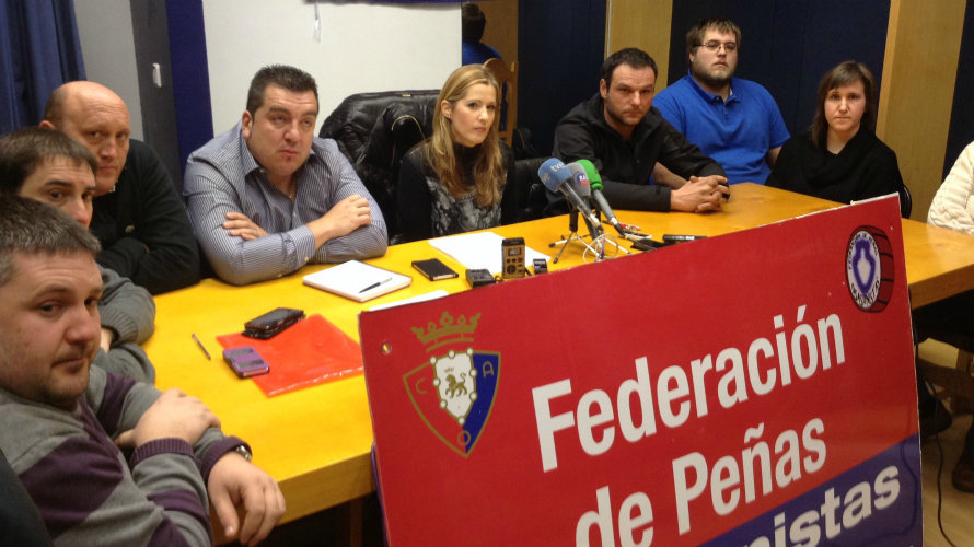 Rueda de prensa de la Federación de Peñas de Osasuna.