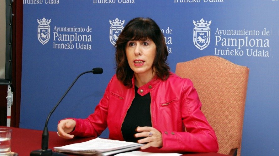 La portavoz del PSN en el Ayuntamiento de Pamplona, Maite Esporrín.