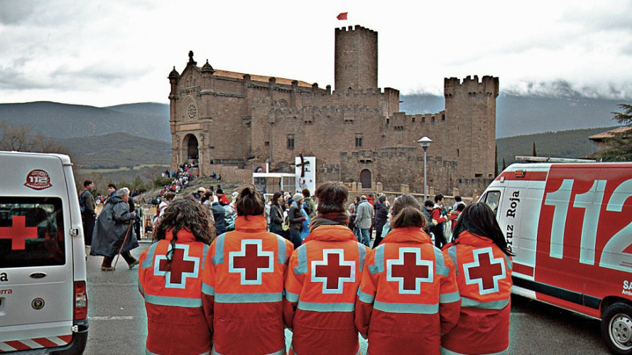 Cruz Roja Navarra en las Javieradas.
