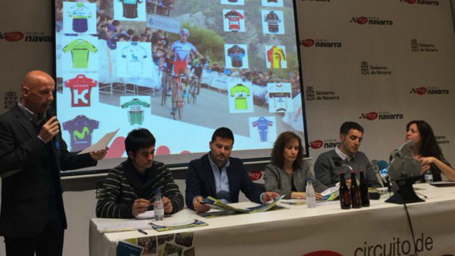 Rueda de prensa para presentar la carrera en el Circuito de Navarra. twitter.