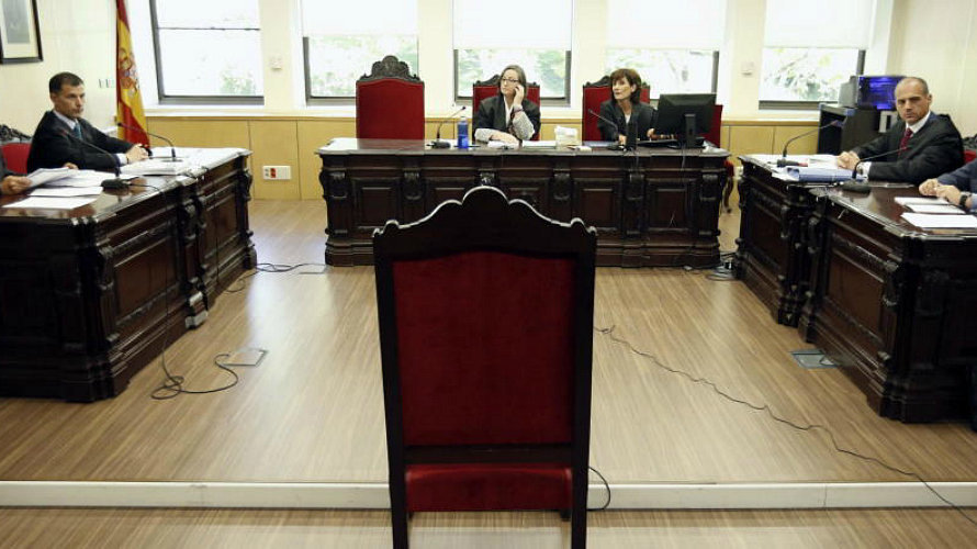 En la imagen, juzgado de lo Social no. 16 de Madrid, en el juicio por el despido del PP de Luis Bárcenas. EFE