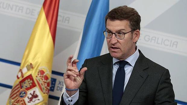 El presidente de la Xunta y líder del PP gallego, Alberto Núñez Feijóo -