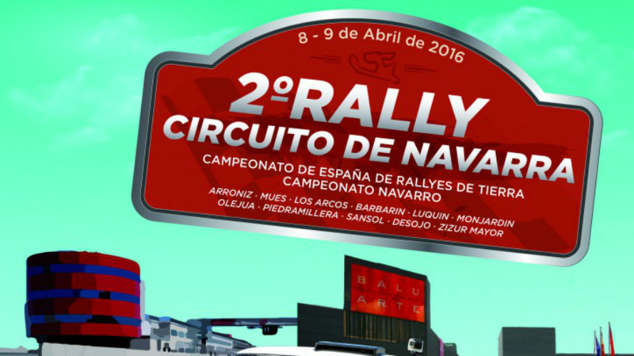 Cartel del  Rally Circuito de Navarra.