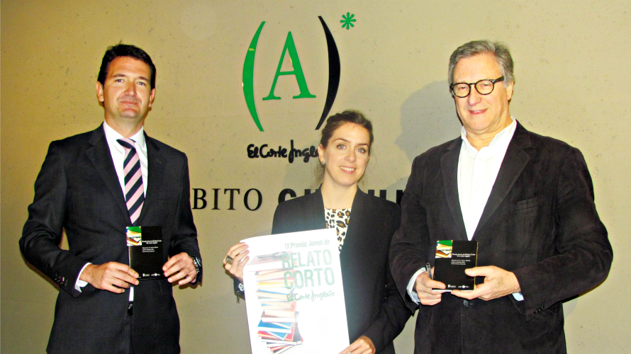 Miguel Bados, María Oset y Javier Torrens en la presentación IX Premio Joven de Relato Corto.