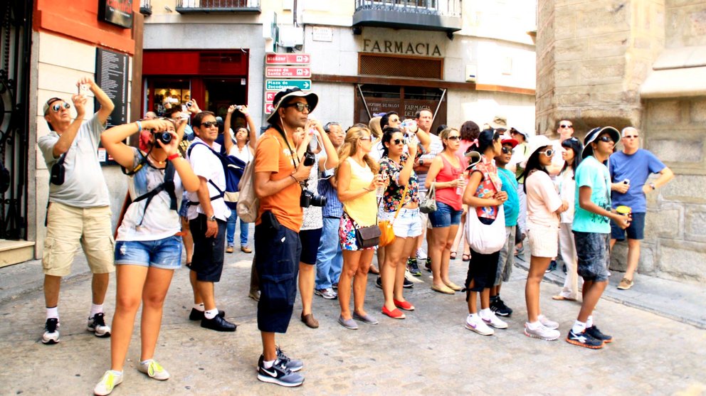 Turistas extranjeros en Toledo.