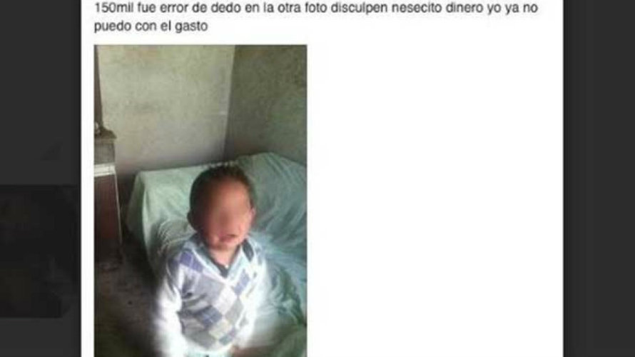 Intenta vender a su hijo por 7.500 euros a través de Facebook y acaba detenida.
