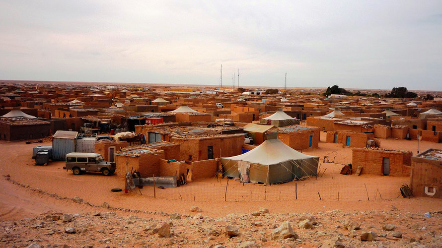 Campamento de refugiados saharahui.
