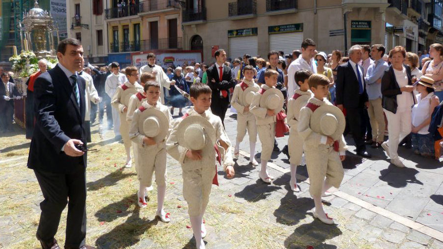 Procesión del Corpus Crhisti en Pamplona en 2015