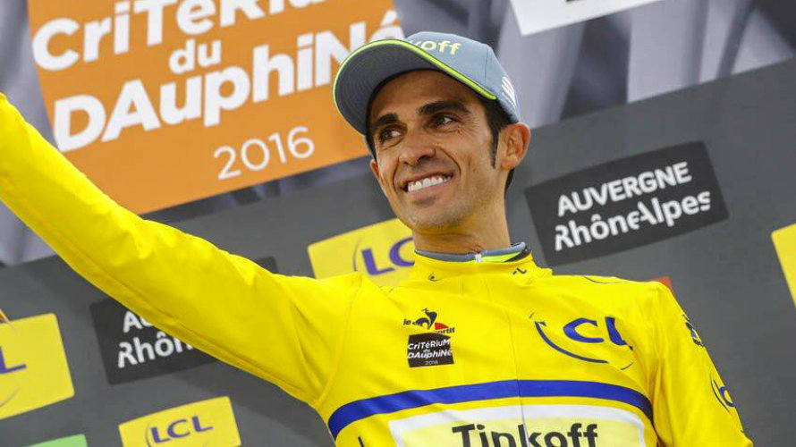 Foto captada de la web de Alberto Contador.