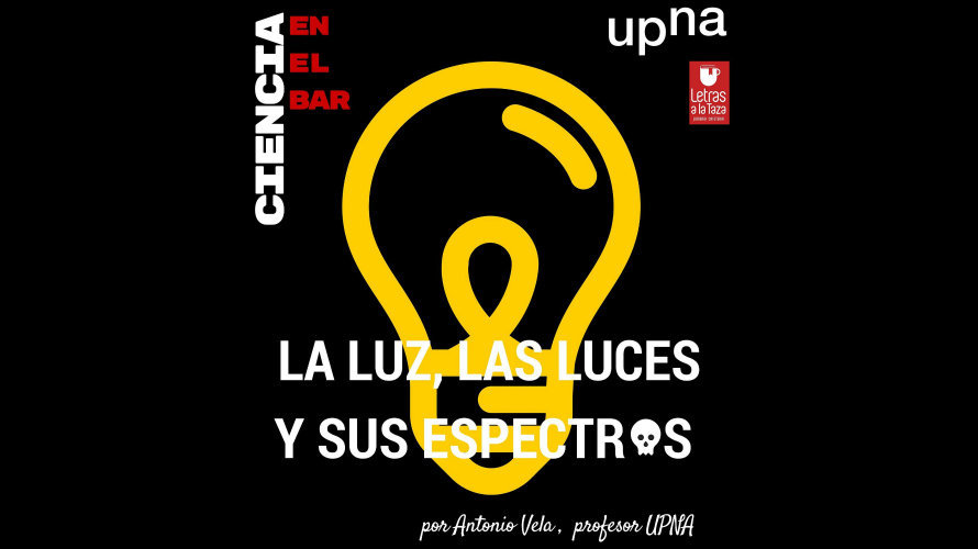 Cartel de la tercera de las charlas en Tudela del ciclo “Ciencia en el bar”.