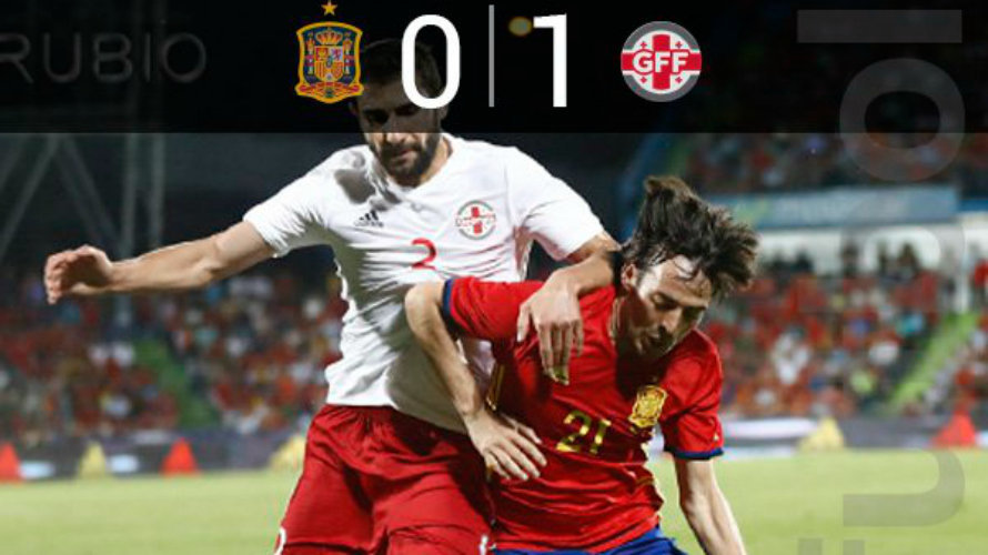 España - Georgia. Twitter selección española.