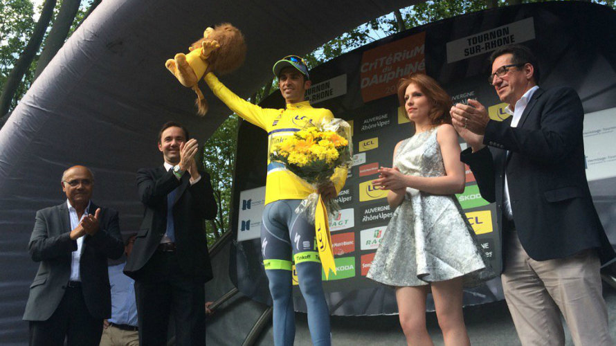 Contador sigue líder de la prueba. Twitter.