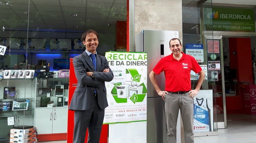 Campaña CaixaBank ANCDE reciclaje electrodomésticos.