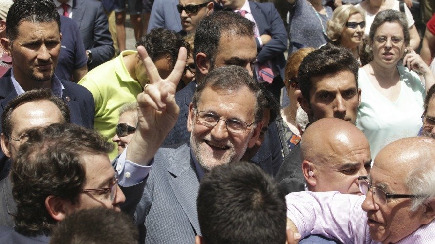 -El presidente del Gobierno en funciones y candidato del Partido Popular Mariano Rajoy. EFE. J. M. GARCÍA