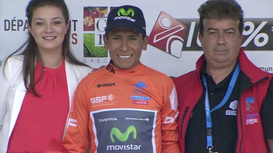 Nairo Quintana vencedor en la Ruta del Sur. Movistar.