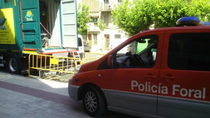 Accidente laboral en Tudela con una persona herida y trasladada al Reina Sofía. PF