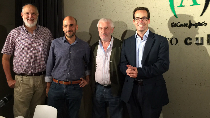 Pío Guerendiáin, César Oroz, Pedro Salaberri y Mariano Pascal, en el debate organizado por Onda Cero y El Corte Inglés.