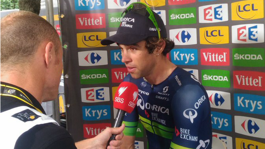 El australiano Matthews, vencedor de la etapa. Twitter Tour de Francia.
