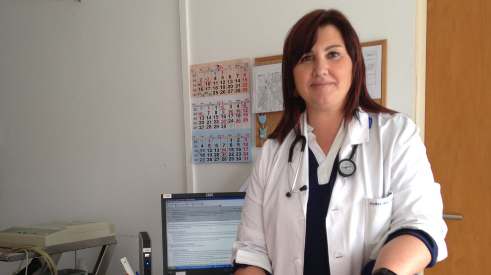 Nuria Goñi,  médico de familia en el Centro de Salud de San Jorge