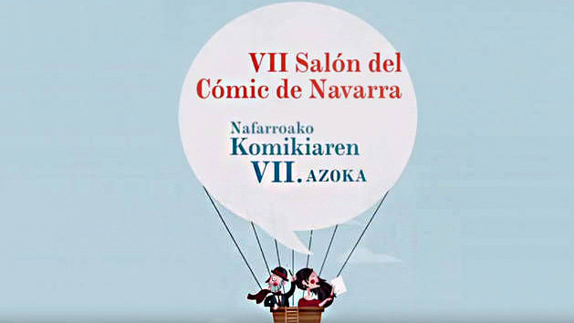Cartel anunciador del VII Salón del Cómic de Navarra