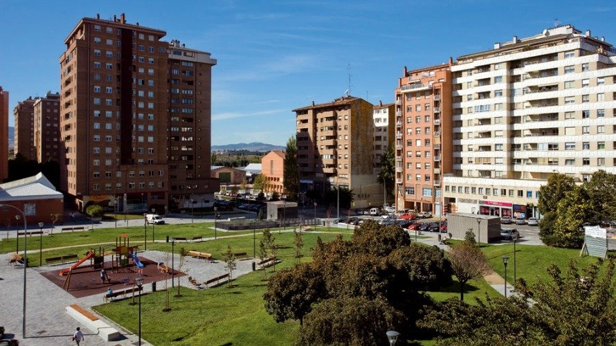 El barrio de Azpilagaña, en Pamplona. 