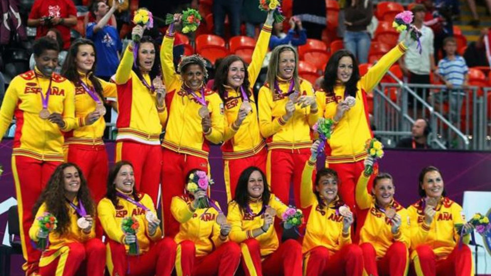 Selección española de balonman o femenino, bronce en los JJOO de Londres. (EFE)
