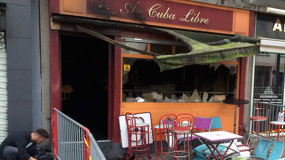 El bar donde se ha producido la tragedia en la ciudad francesa de Rouen (Reuters).