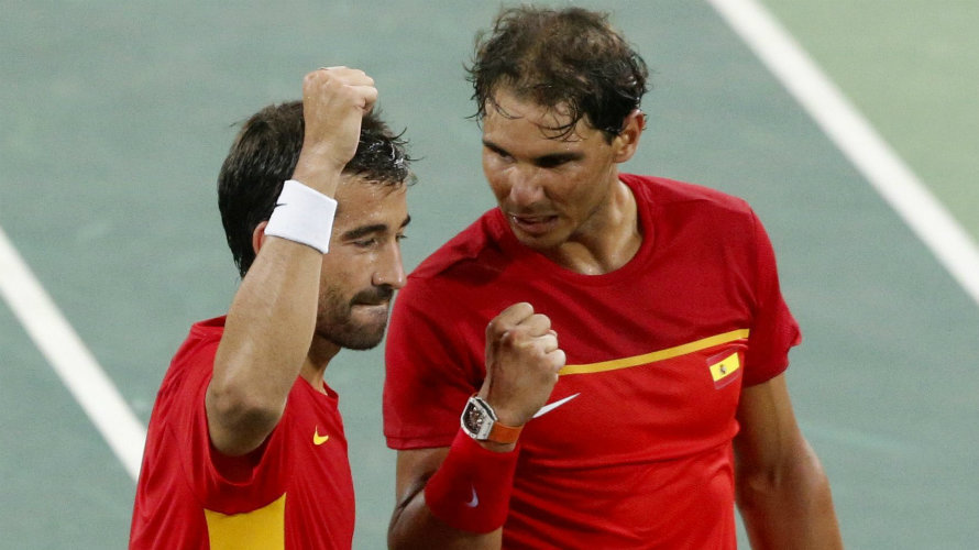 Rafa Nadal y Marc López pasan a semifinales en Río 2016. EFE.