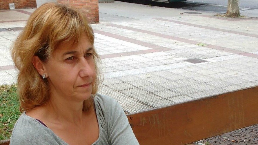 Tatiana Zabalza, pamplonesa que se cayó en el Pilón en 2015 y sigue convaleciente. 