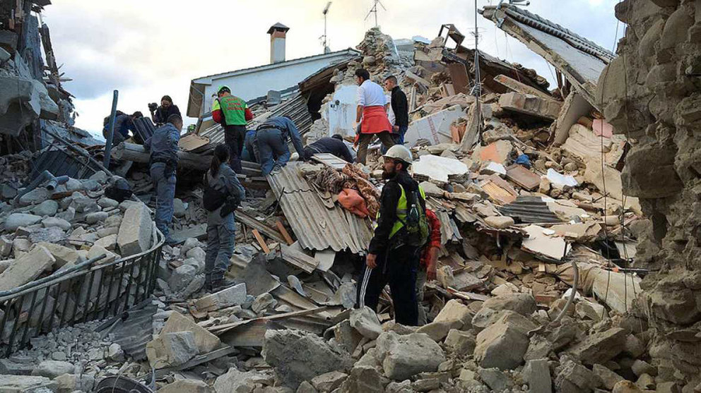 Continúan las labores de rescate en Italia tras el terremoto de este 24 de agosto Imagen RTVE