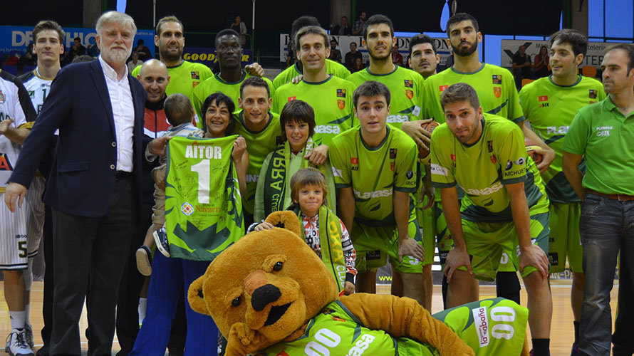 El Basket Navarra Club patrocinando a 'Aitor el luchador' la temporada 2015 2016