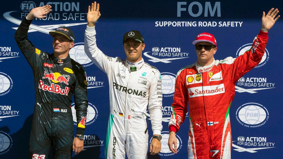 El alemán Nico Rosberg, mejor tiempo en las clasificaciones del GP de Bélgica. EFE/EPA/SRDJAN SUKI